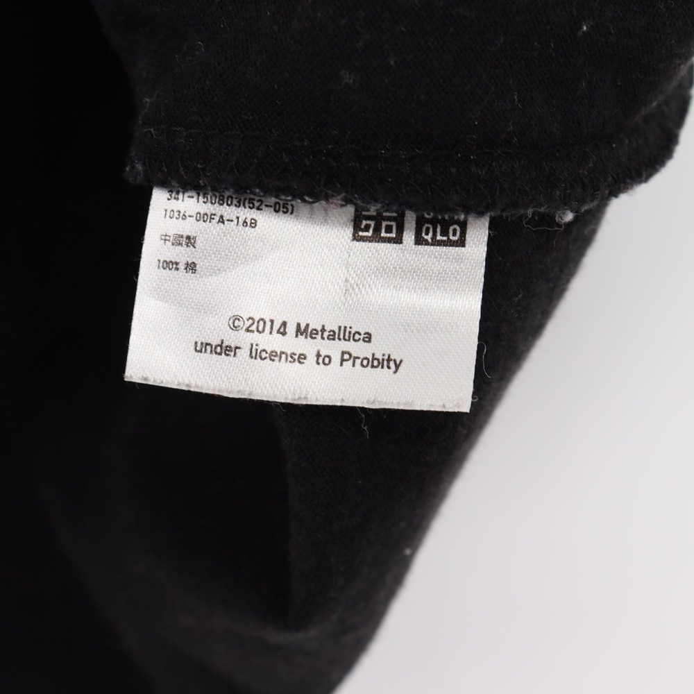 Uniqlo x Metallica And Justice For All T Shirt Mens Size S Black Graphic Tee - Picture 4 of 5